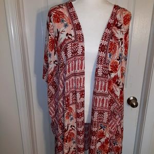 Knox Rose Bohemian Fall Floral Kimono Dust…